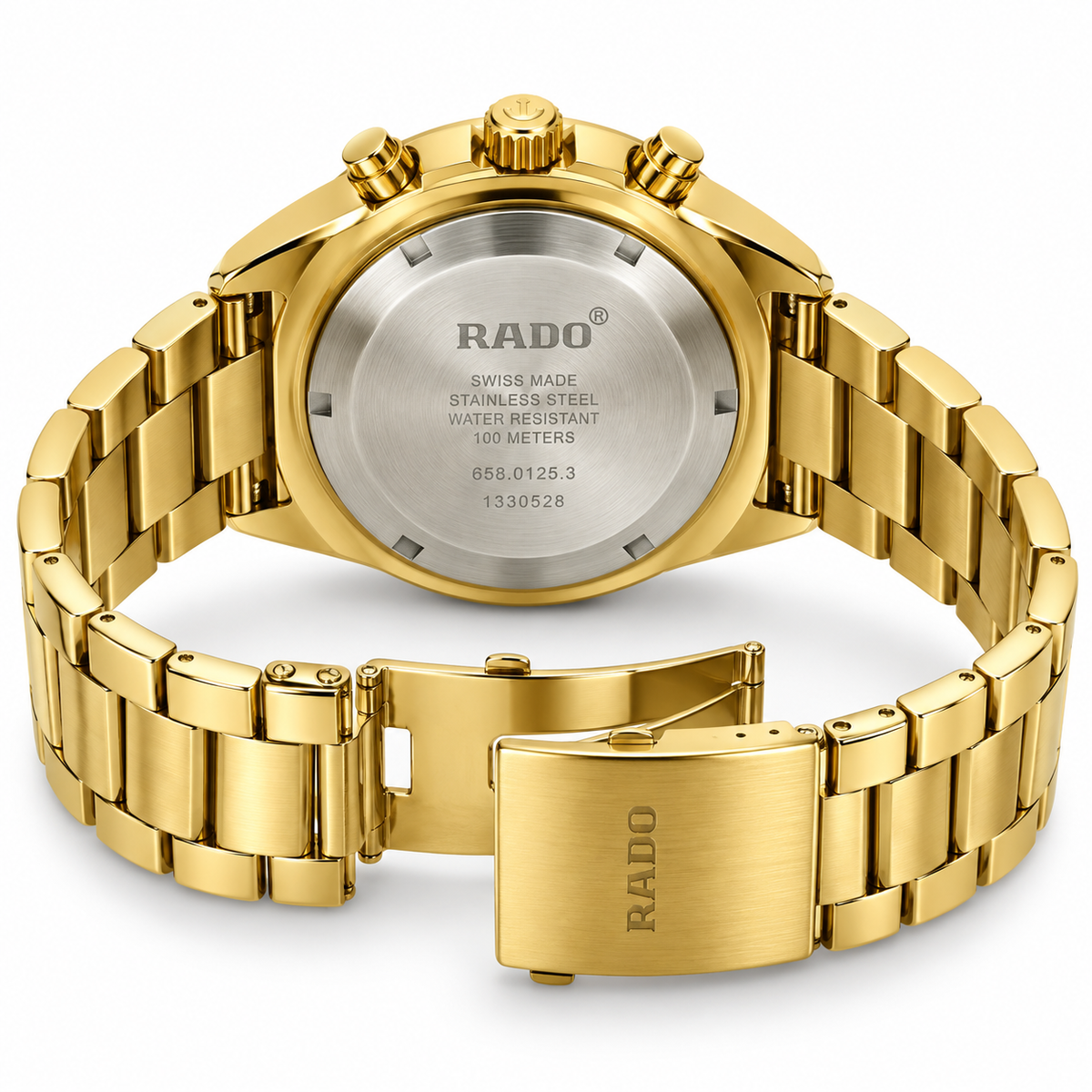 RADO Gold Chronograph Black Dial Men’s Watch