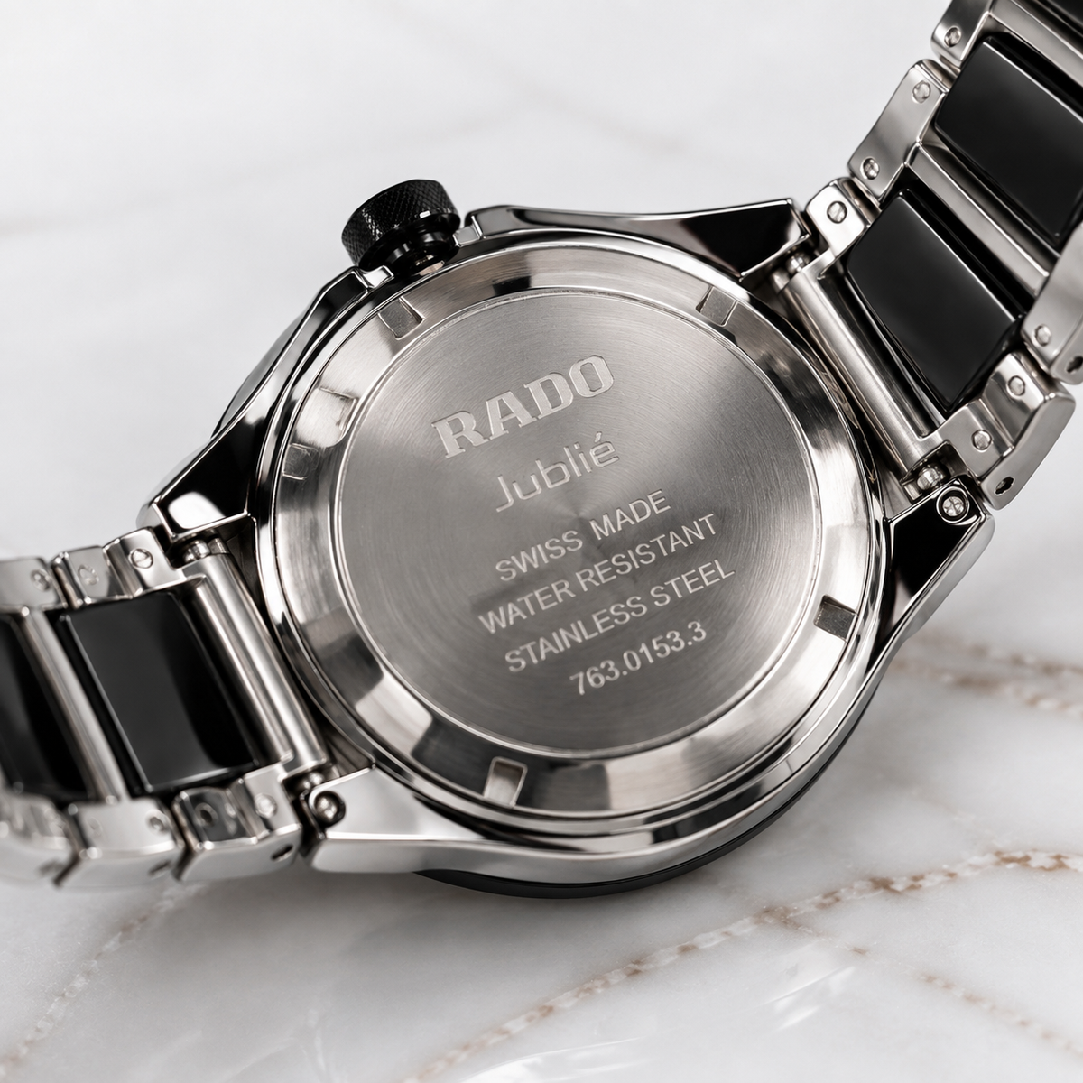 RADO Jubilé Luxury Black & Gold Watch – Premium Stainless Steel Bracelet