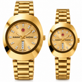RADO DiaStar His & Hers Gold Watch Set – Luxury Matching Couple Watches